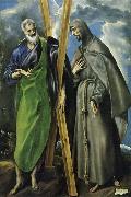 unknow artist, Hl. Andreas and Hl. Franziskus, el Greco(1540-1614)